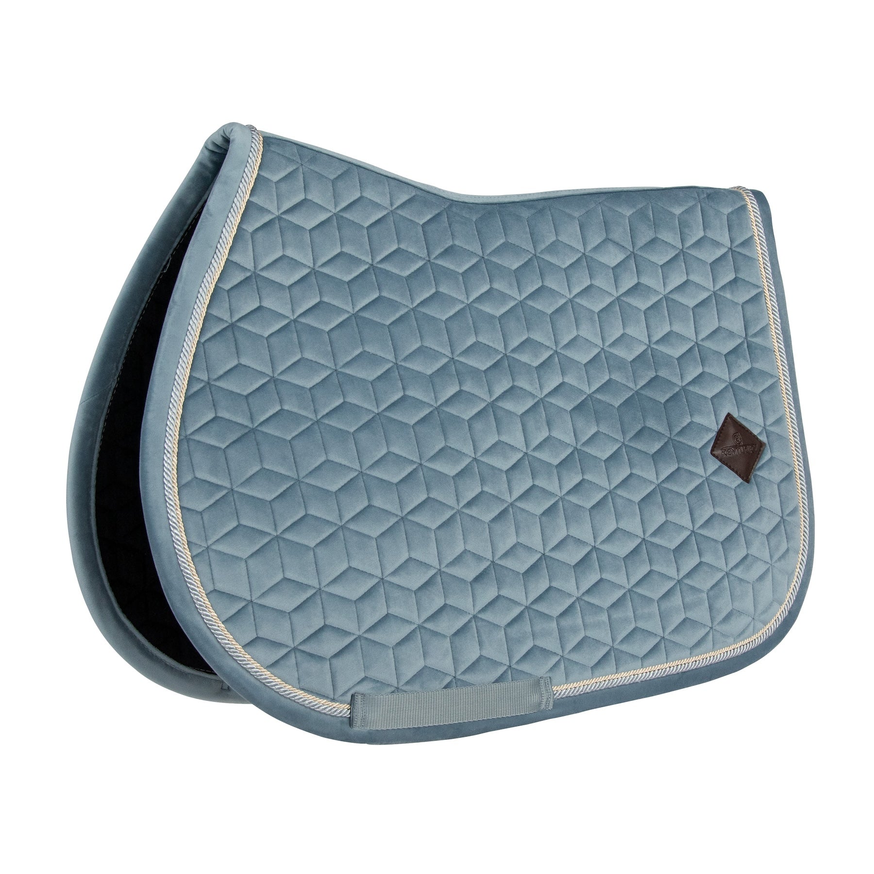 Kentucky Horsewear Saddle Pad Velvet Light Blue PONY