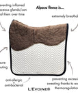 L'Evoine Alpaca Dressage Saddle Pad, Forest