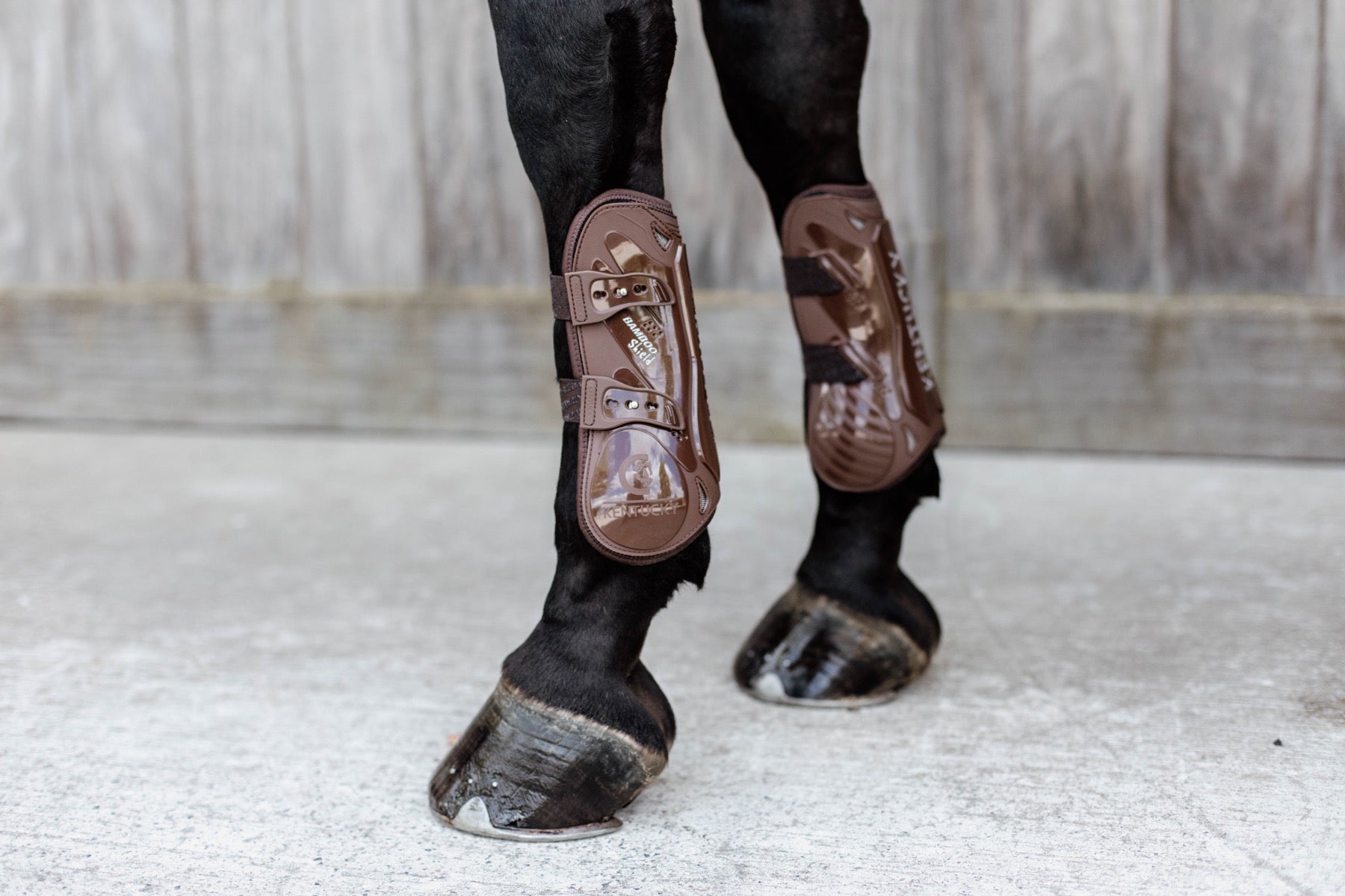 Kentucky Horsewear Bamboo Tendon Boots, Brown