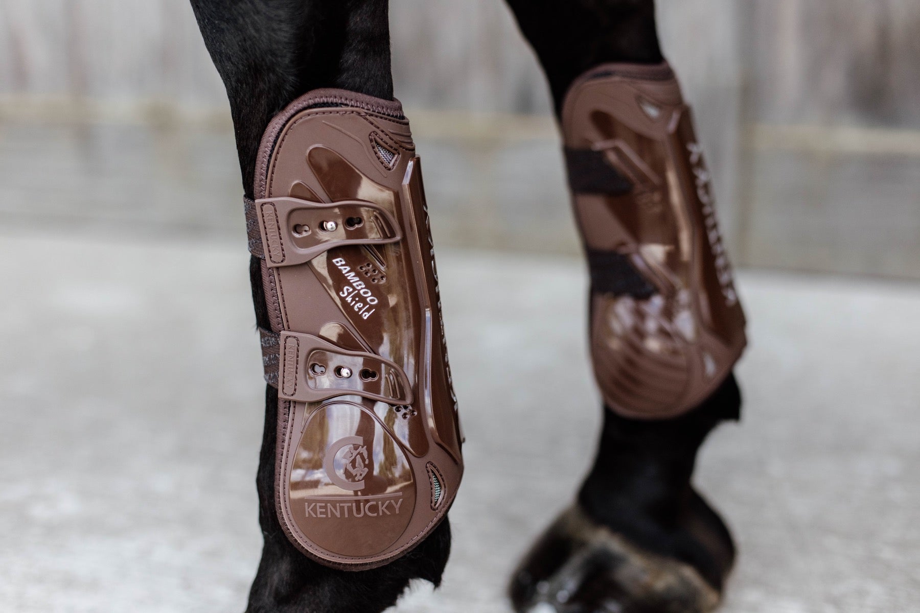 Kentucky Horsewear Bamboo Tendon Boots, Brown