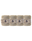 Kentucky Horsewear Polar Fleece Bandage Velvet Pearls, Beige, Full