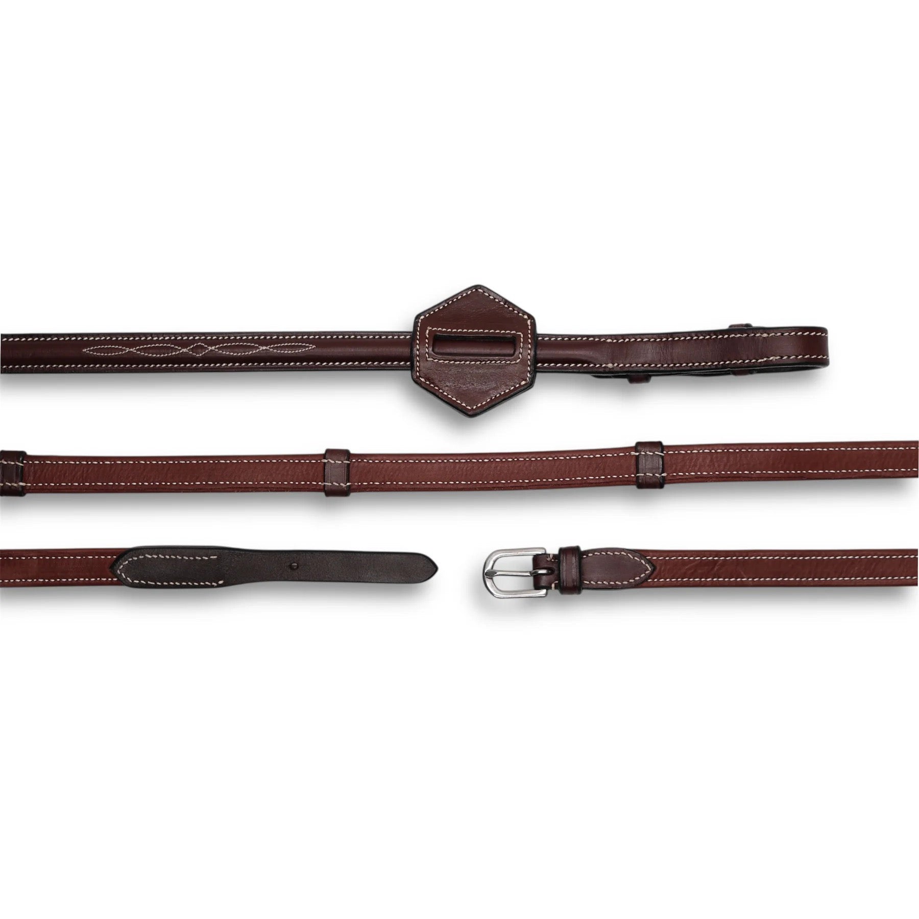 AJR Sport 5/8" Softy Leather Reins with Leather Grip Jumper Collection