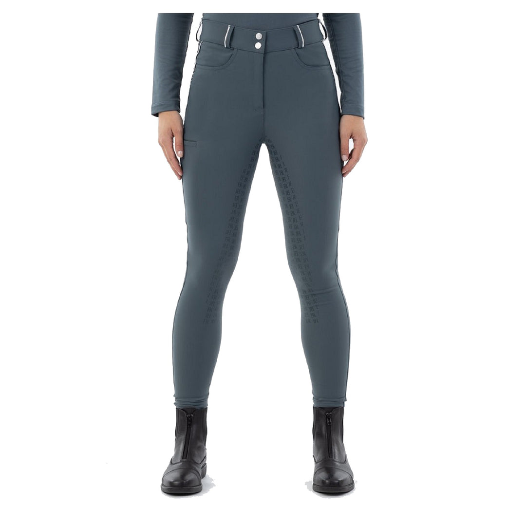 Cloud Grey Riding Tights® / Leggings® With Deep Phone Pocket