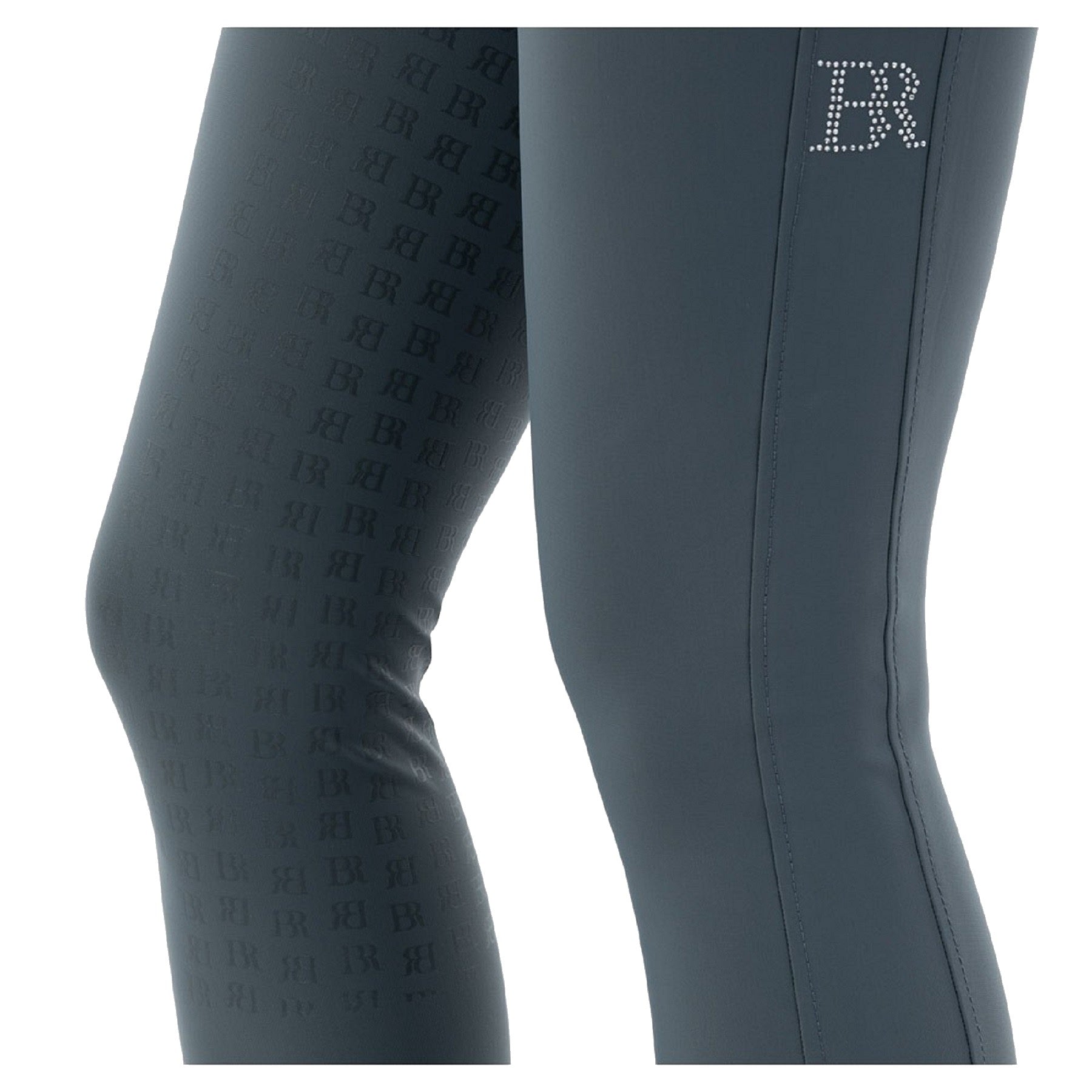 BR Equestrian Full Grip Ladies Riding Breeches Dionne, Dark Slate