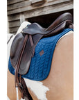 Kentucky Horsewear Skin Friendly Saddle Pad Velvet Dressage, Navy