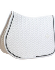 Kentucky Horsewear Show Jumping Saddle Pad with Metal Chain, White