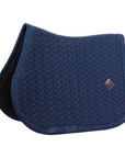 Kentucky Horsewear Show Jumping Saddle Pad with Metal Chain, Navy