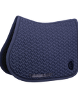 Saddle Pad plaited  3D logo show jumping navy