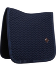 Kentucky Horsewear Dressage Saddle Pad with Metal Chain, Navy