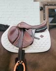 Kentucky Horsewear Show Jumping Saddle Pad with Plaited Cord, Beige