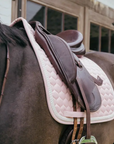 Kentucky Horsewear Dressage Saddle Pad with Plaited Cord, Soft Rose