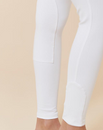 Dada Sport Giovani Knee Grip Breeches, White