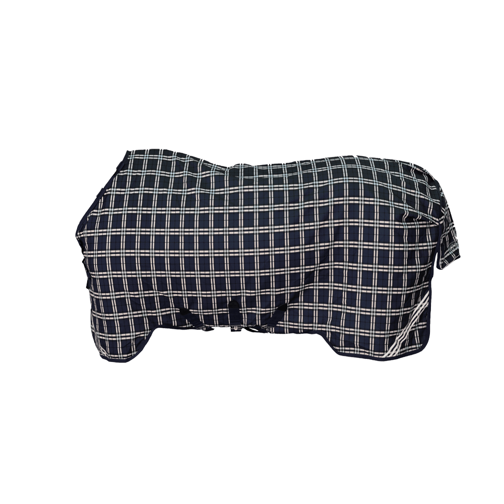 Turnout Rug All Weather Waterproof Comfort Navy Check Printing 0g