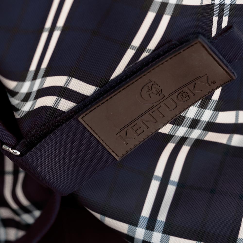 Neck All Weather Waterproof Comfort Check Printing, Navy 0g
