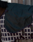 Neck All Weather Waterproof Comfort Check Printing, Navy 0g