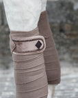 Kentucky Horsewear Polar Fleece Bandage Velvet Pearls, Beige, Full