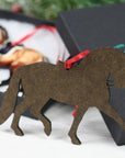 Classy Equine Dressage Horse Ornament - Chestnut Extended Trot Dressage
