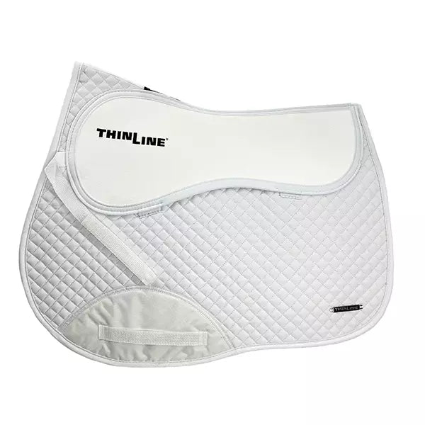 ThinLine Cotton Quilted Jump Saddle Pad, White
