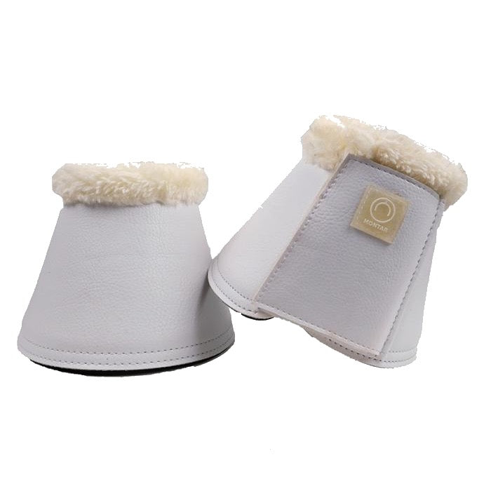 Montar PU Leather Bell Boots, White
