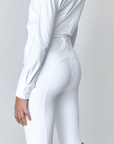 Yagya Ladies Compression Performance Knee Grip Breeches, White