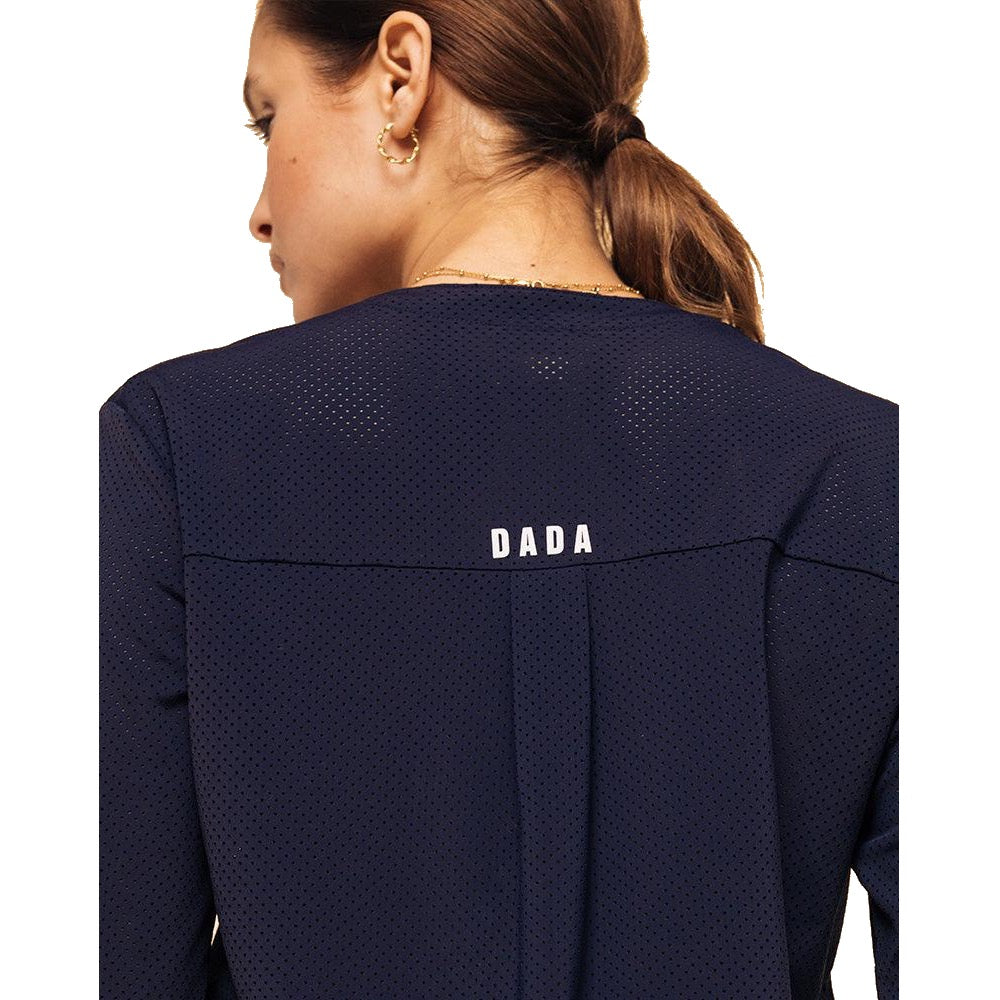 Dada Sport Arqana Ladies Perforated Shirt, Navy