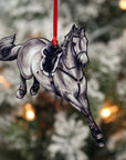 Jumping Horse Ornaments - Gray Hunter Jumper