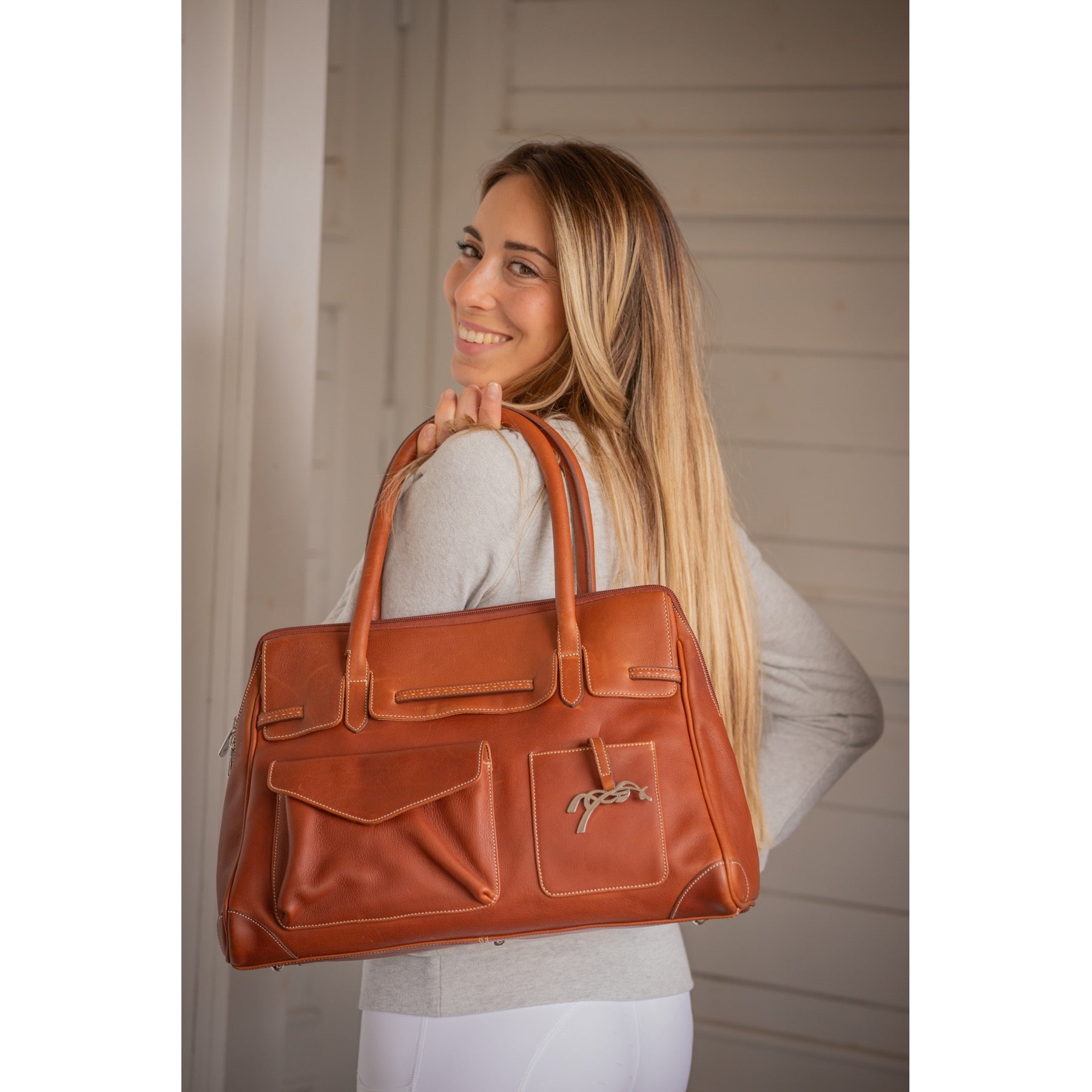 Penelope Large Maëlys Bag - Brandy/Cognac