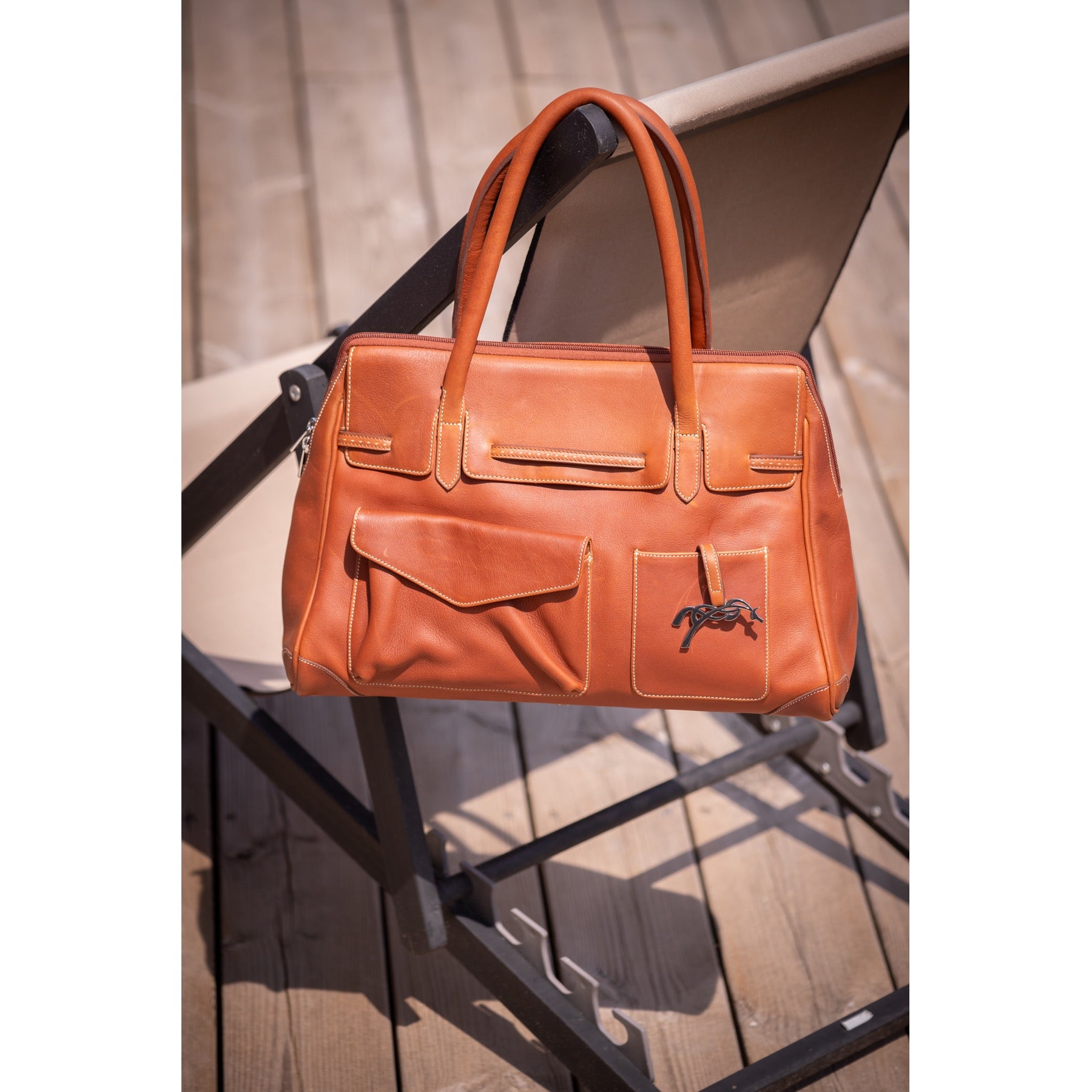 Penelope Large Maëlys Bag - Brandy/Cognac