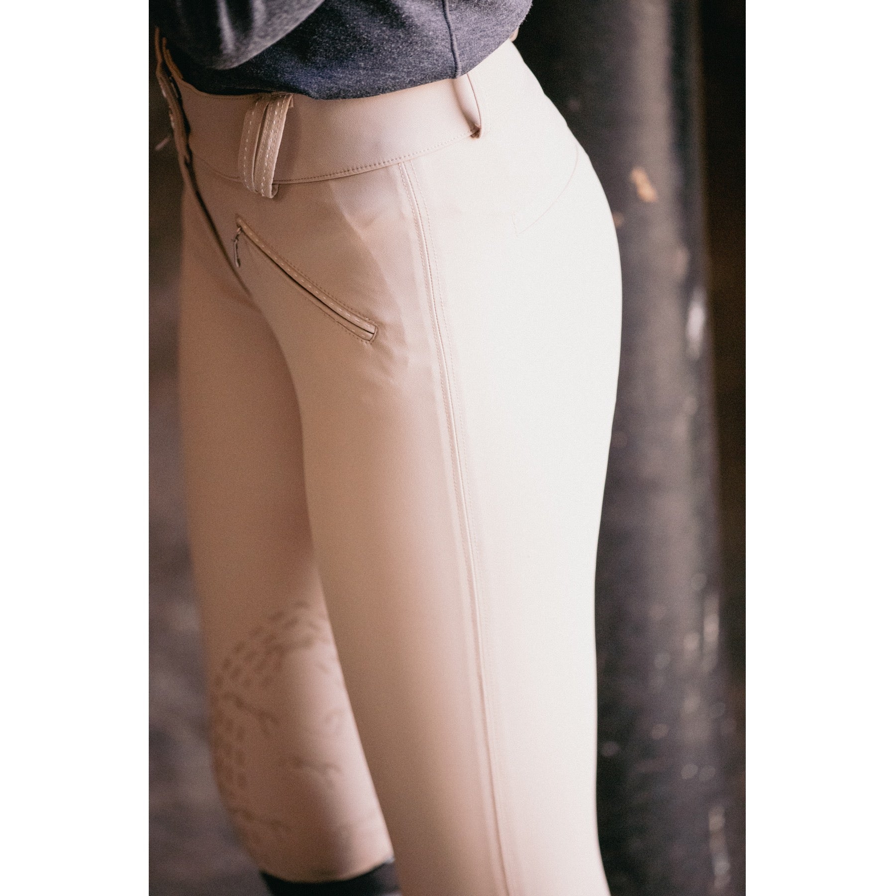 Penelope Ladies New Rocky Knee Grip Breeches, Beige