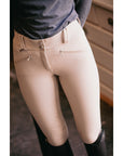 Penelope Ladies New Rocky Knee Grip Breeches, Beige