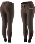 Equinavia Madeleine Womens Knee Patch Breeches, Earth Brown