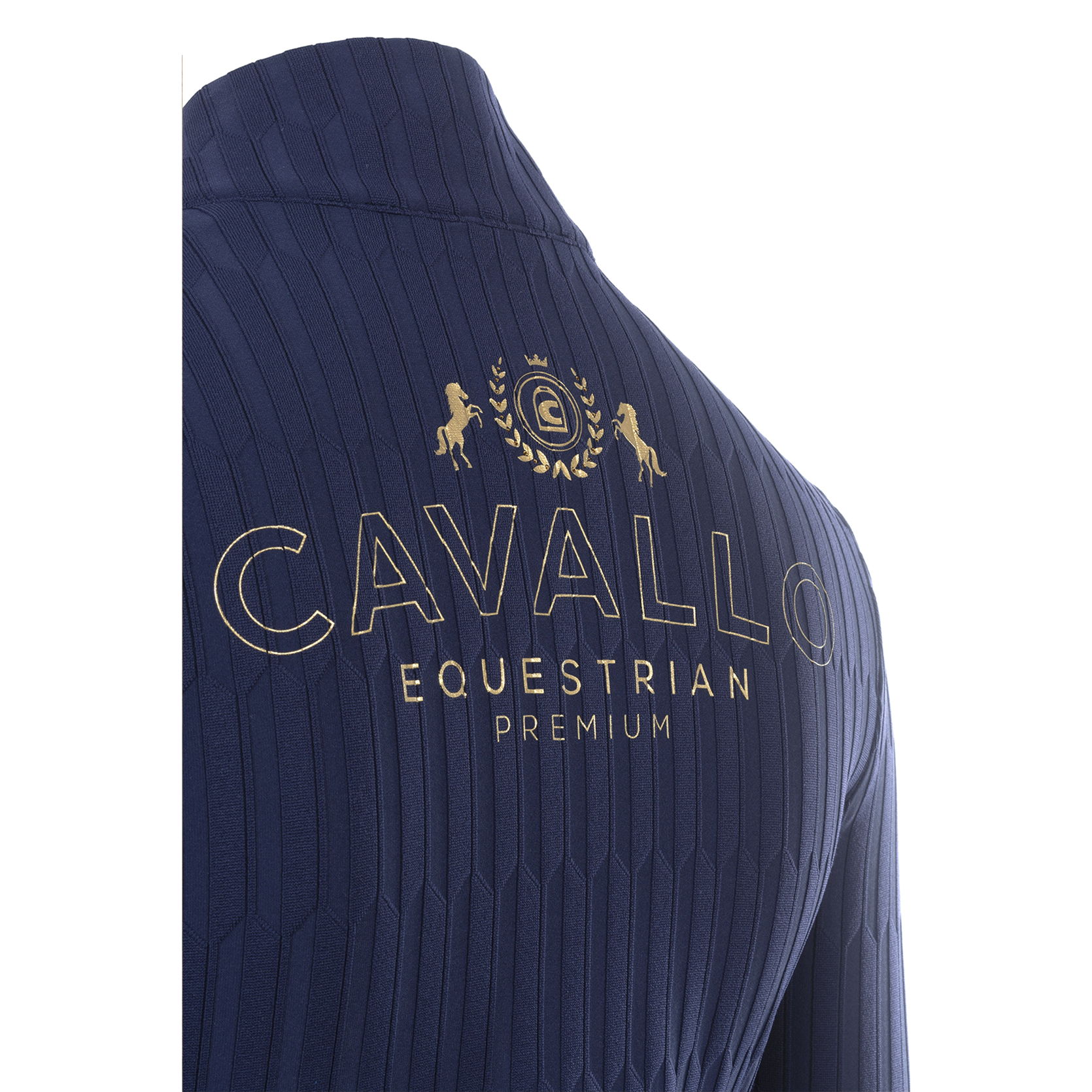 Cavallo CavalLibra Ladies 1/2 Zip Long Sleeve Training Shirt, Night Shadow