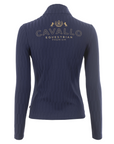 Cavallo CavalLibra Ladies 1/2 Zip Long Sleeve Training Shirt, Night Shadow