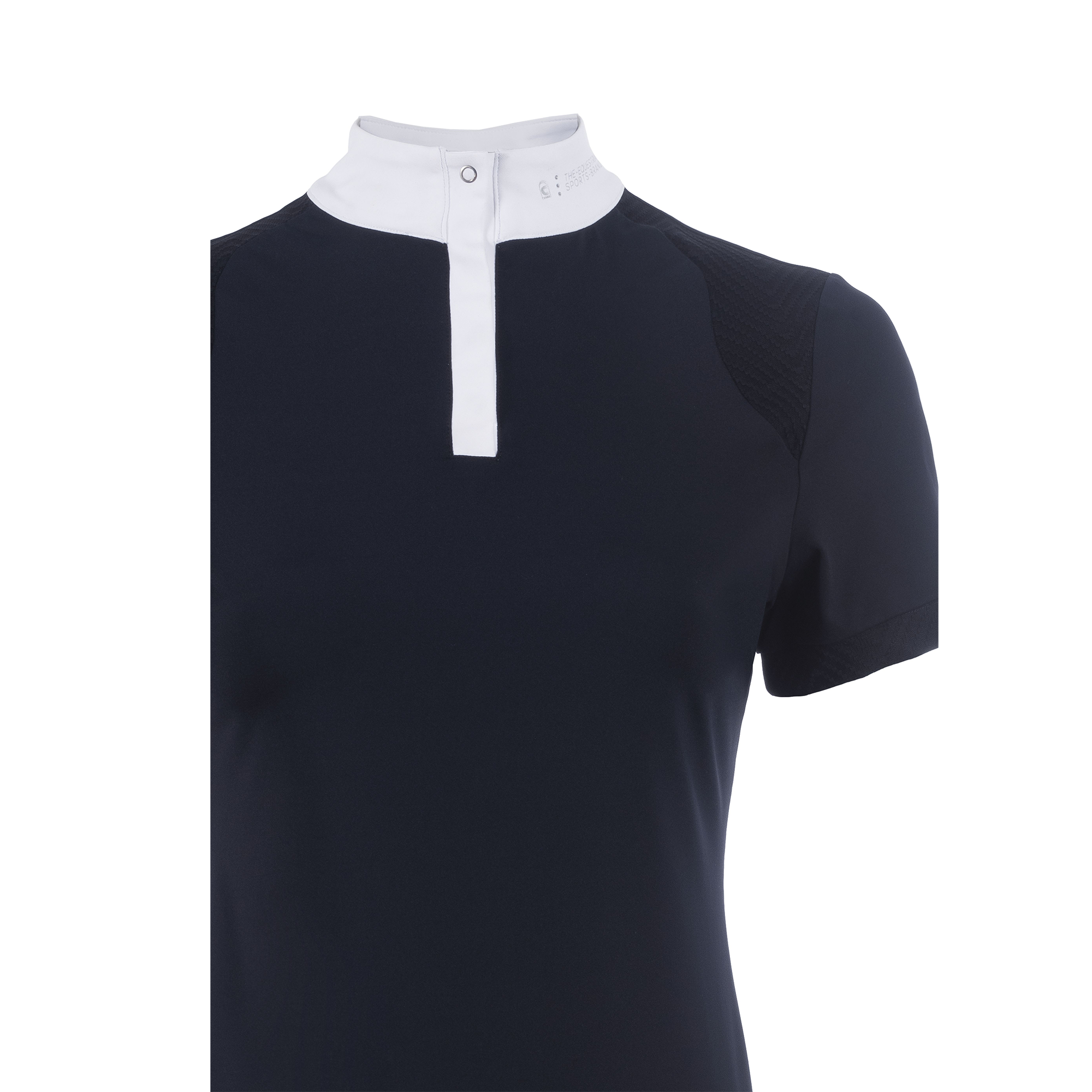 Cavallo Ladies Short Sleeve Competition Shirt, Dark Blue