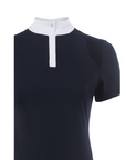 Cavallo Ladies Short Sleeve Competition Shirt, Dark Blue