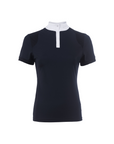 Cavallo Ladies Short Sleeve Competition Shirt, Dark Blue