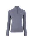 Cavallo Ladies UV Protection 1/2 Zip Long Sleeve Training Shirt, Blue Shadow