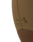 Cavallo CavalCARRIE Ladies Mid Rise Full Grip Breeches, Dark Caramel