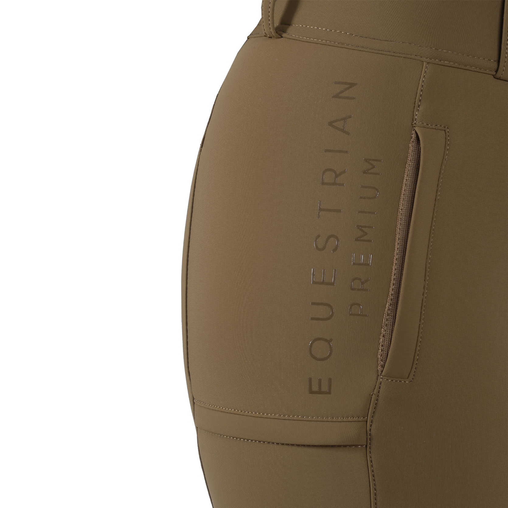 Cavallo CavalCARRIE Ladies Mid Rise Full Grip Breeches, Dark Caramel