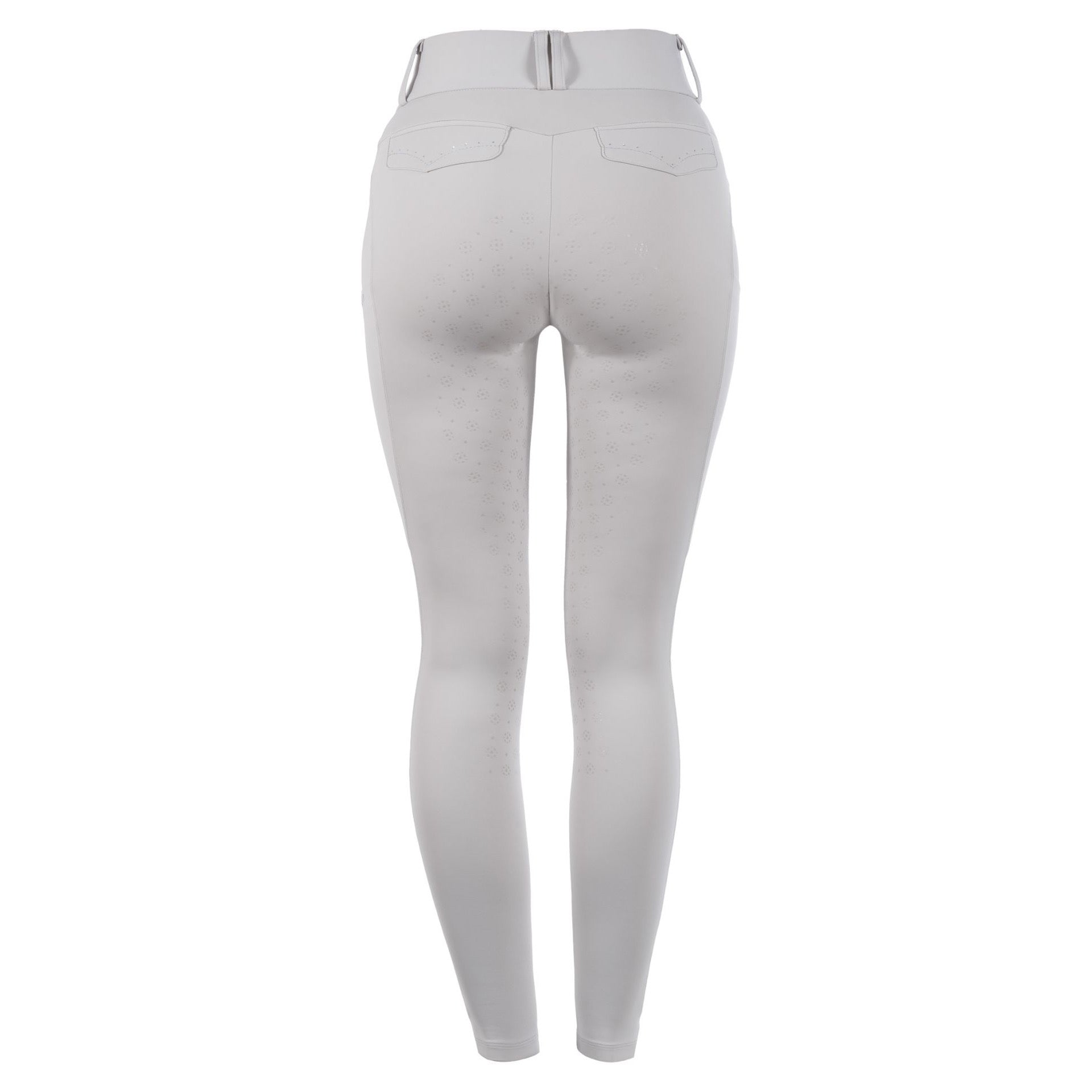 Cavallo CavalCANDERA Ladies High Rise Full Grip Breeches, Pearl Gray