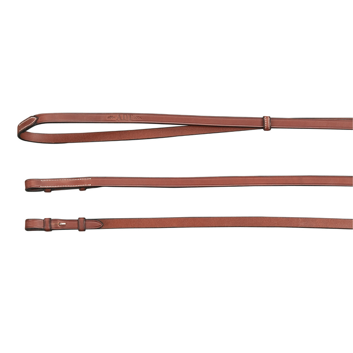 ADT Tack Plain Curb Reins 1/2", Brown