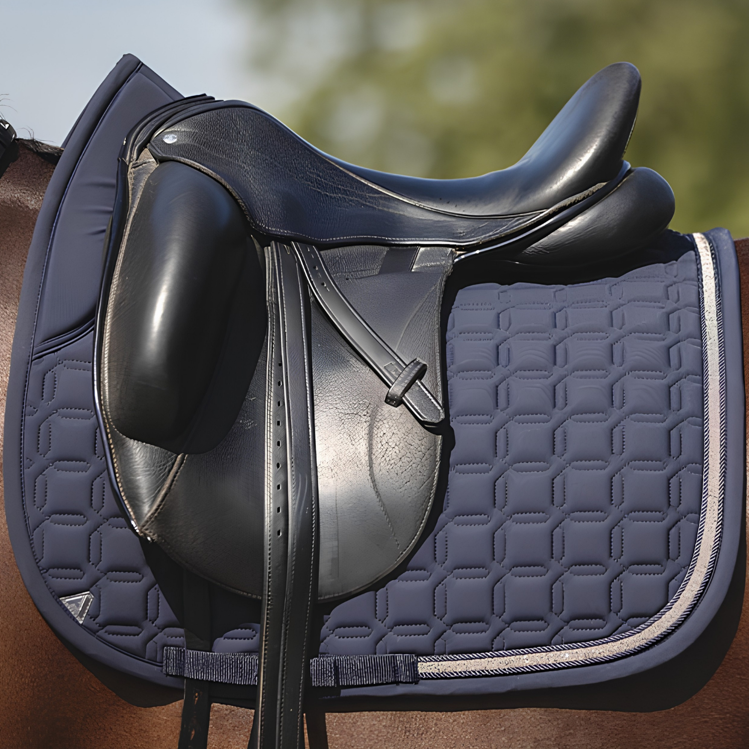 ANKY® LUMINOUS Dressage Saddle Pad, Dark Navy