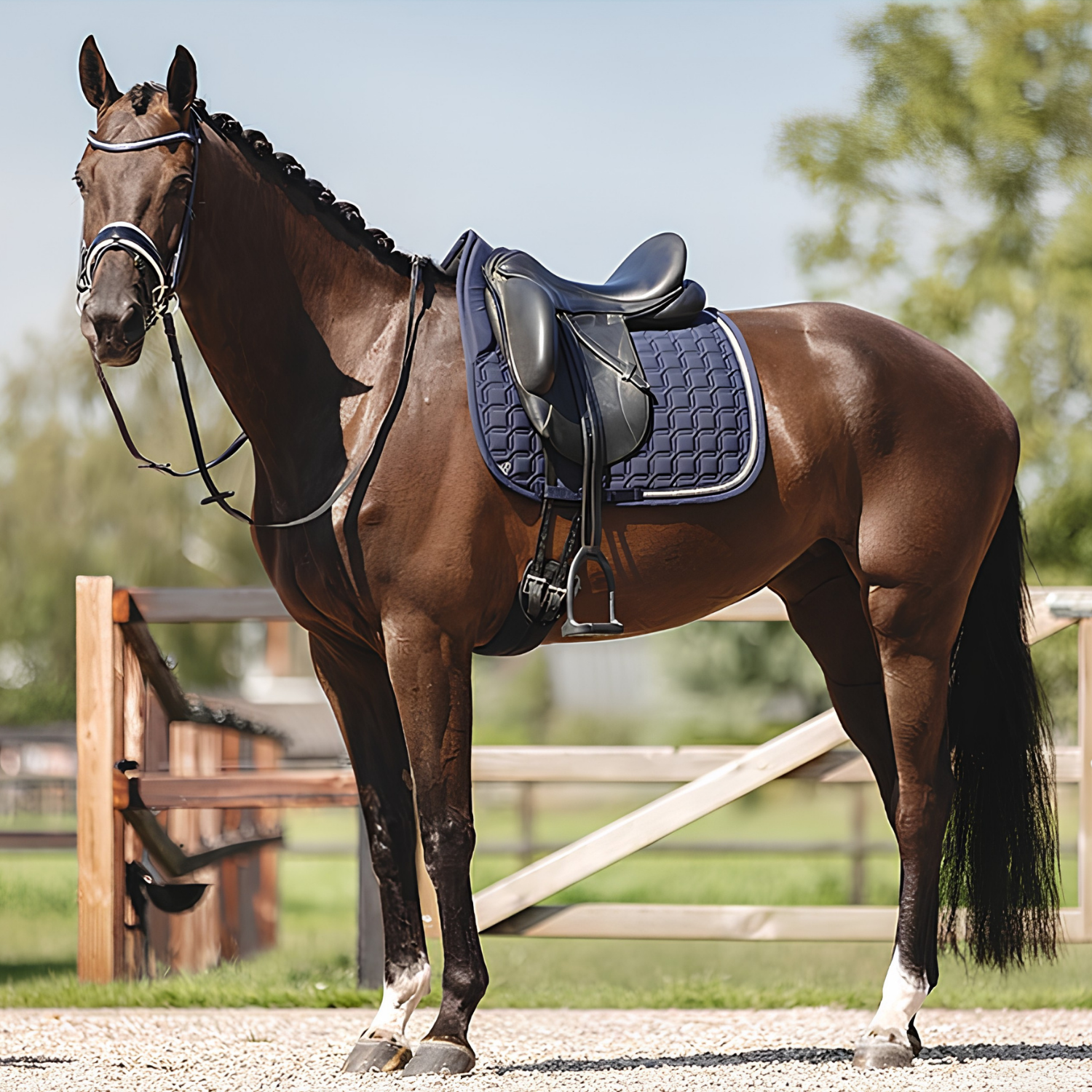 ANKY® LUMINOUS Dressage Saddle Pad, Dark Navy