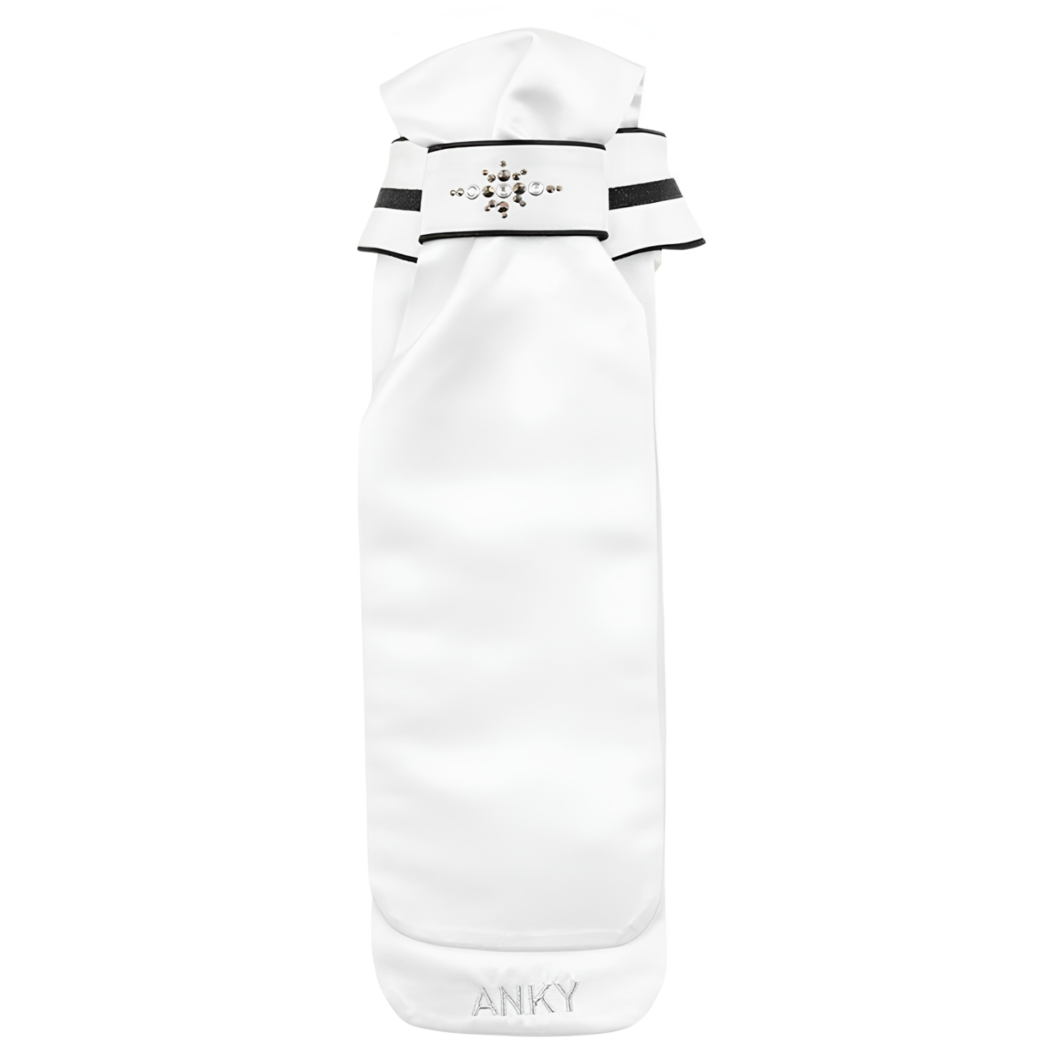 ANKY® Stock Tie Stone-DeLuxe, White/Black