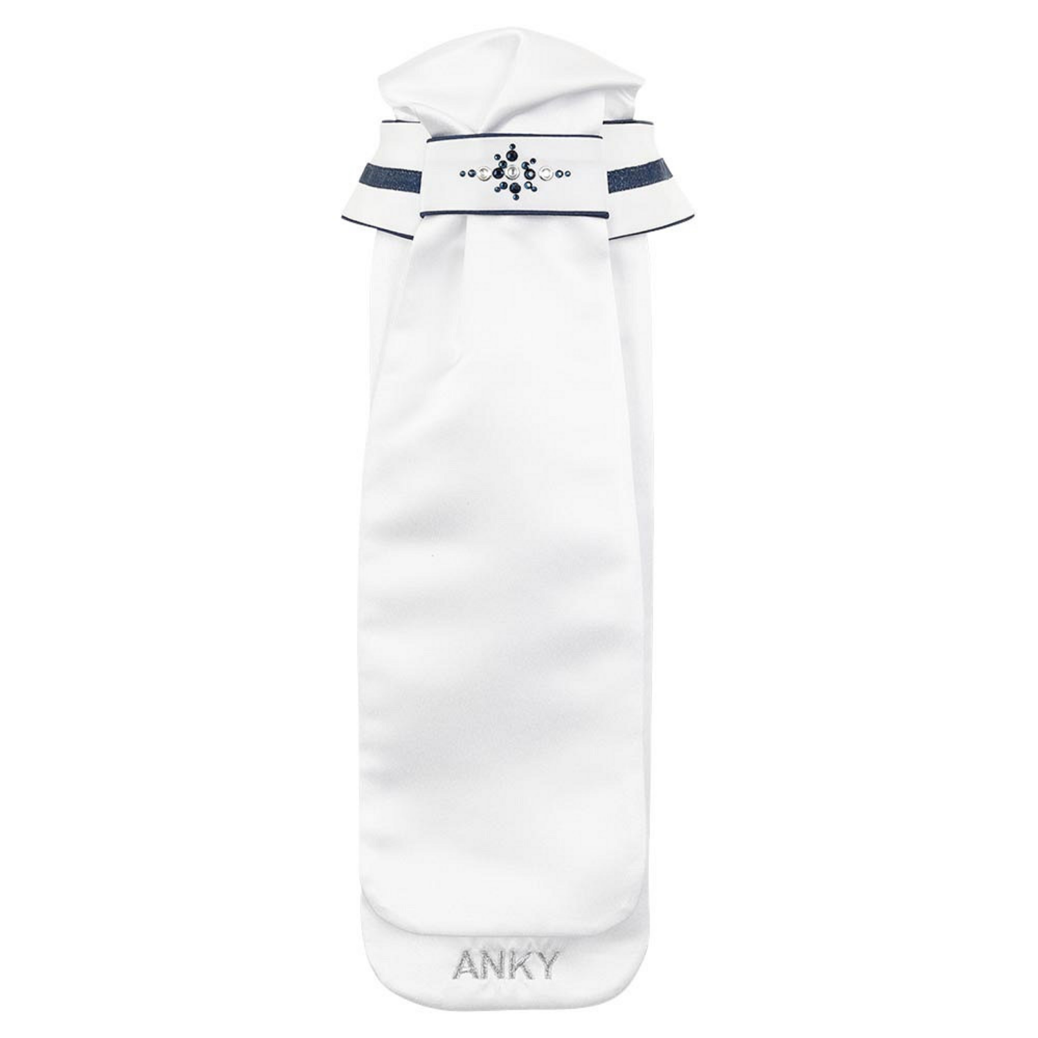 ANKY® Stock Tie Stone-DeLuxe, White/Navy