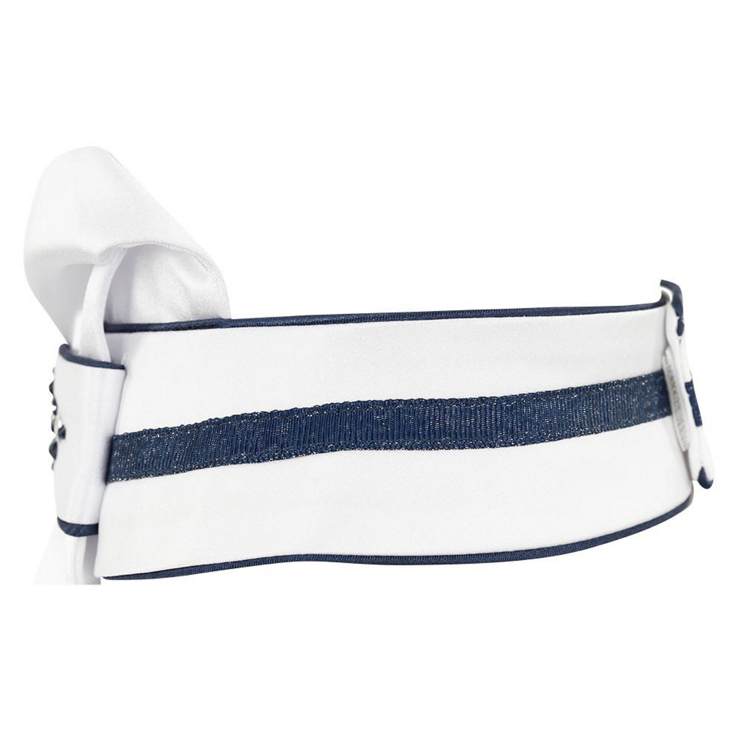 ANKY® Stock Tie Stone-DeLuxe, White/Navy