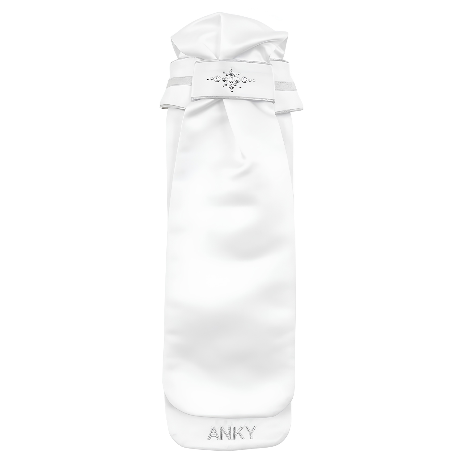 ANKY® Stock Tie Stone-DeLuxe, White/Silver