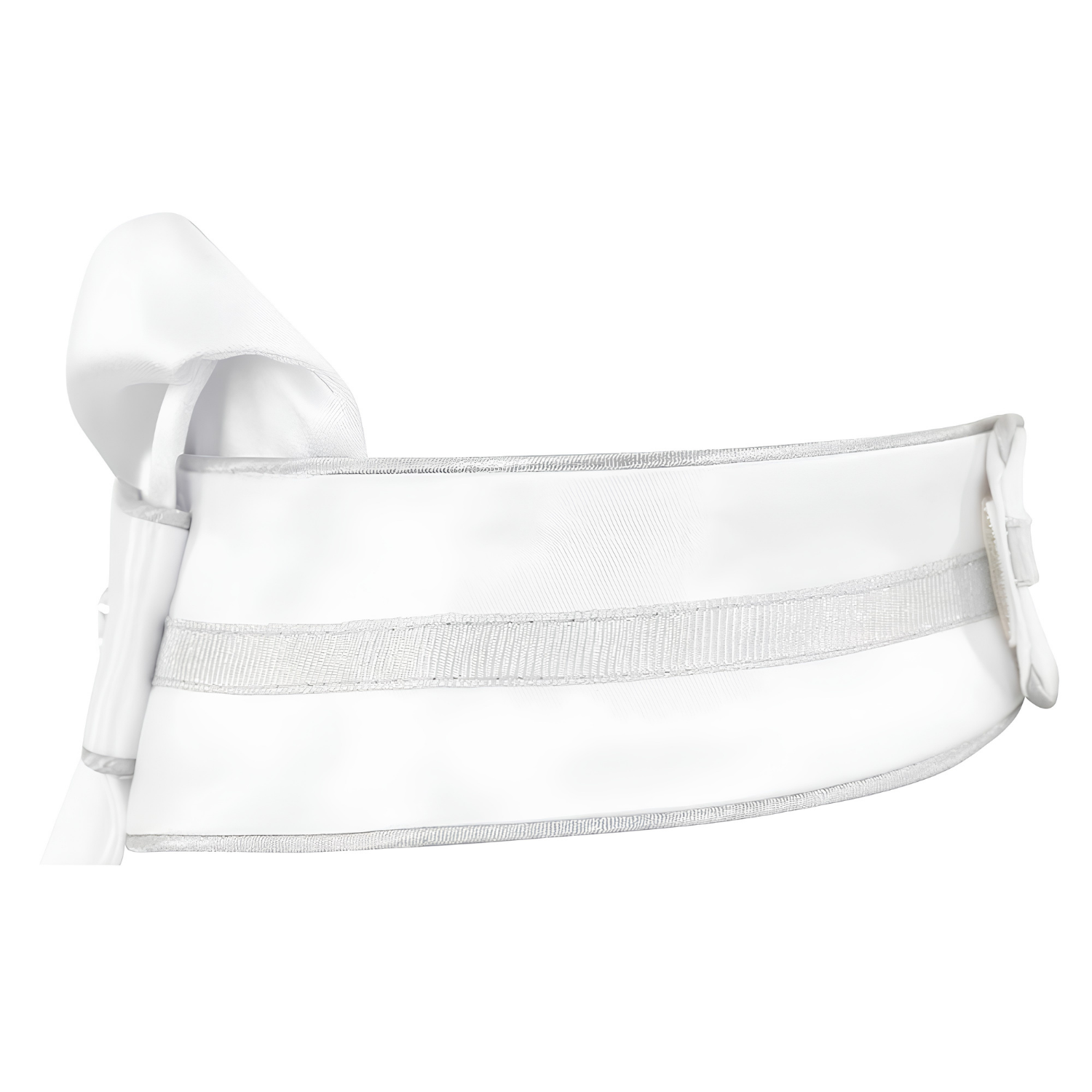 ANKY® Stock Tie Stone-DeLuxe, White/Silver