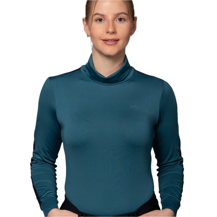 Schockemohle SPAlessia Ladies Long Sleeve Turtleneck, Emerald