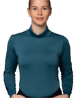 Schockemohle SPAlessia Ladies Long Sleeve Turtleneck, Emerald